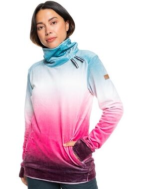 Roxy W's Deltine Fleece Stone Blue Gradient Size M NWT